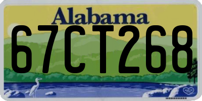 AL license plate 67CT268
