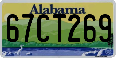 AL license plate 67CT269