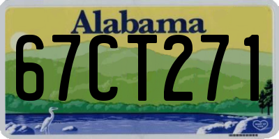 AL license plate 67CT271