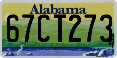 AL license plate 67CT273