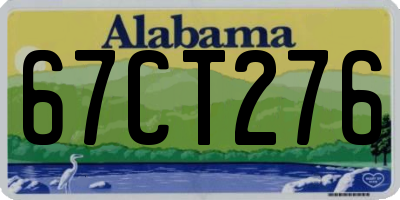 AL license plate 67CT276