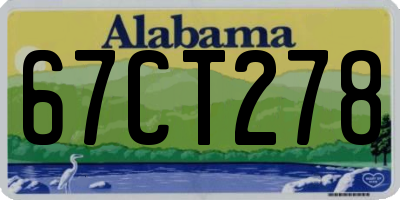 AL license plate 67CT278