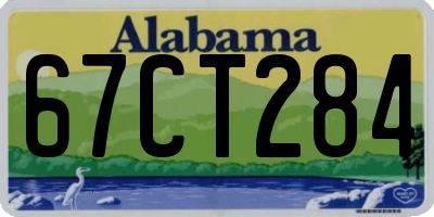 AL license plate 67CT284