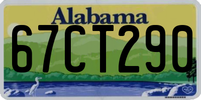 AL license plate 67CT290
