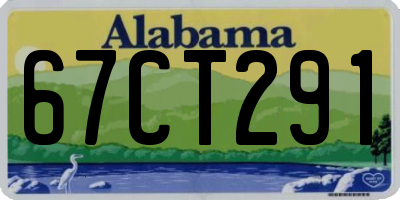 AL license plate 67CT291