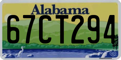 AL license plate 67CT294