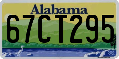 AL license plate 67CT295