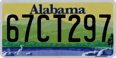 AL license plate 67CT297