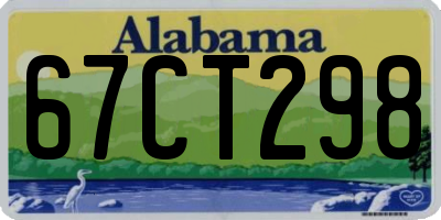 AL license plate 67CT298