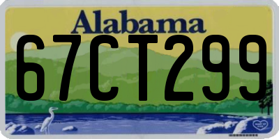 AL license plate 67CT299