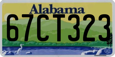 AL license plate 67CT323