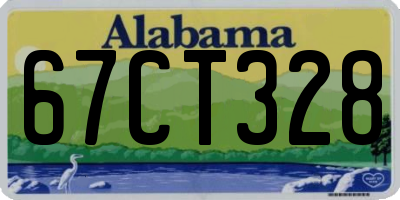 AL license plate 67CT328