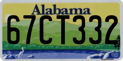 AL license plate 67CT332