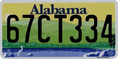 AL license plate 67CT334