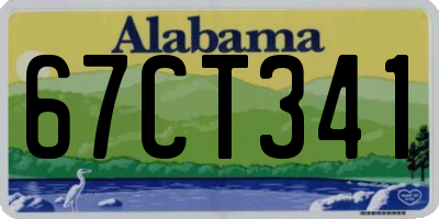 AL license plate 67CT341
