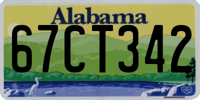 AL license plate 67CT342