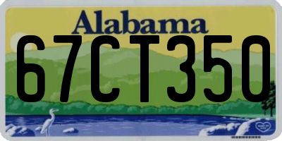 AL license plate 67CT350