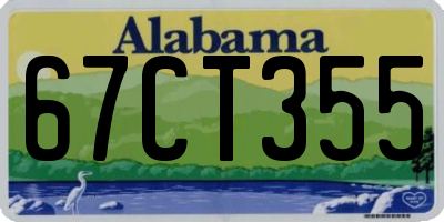 AL license plate 67CT355