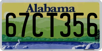 AL license plate 67CT356