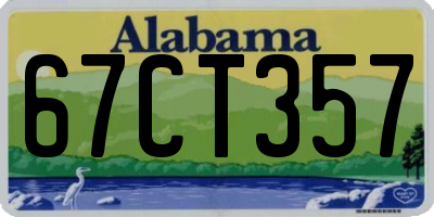 AL license plate 67CT357