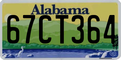 AL license plate 67CT364