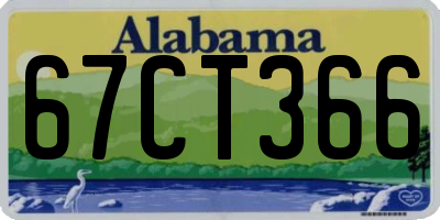 AL license plate 67CT366