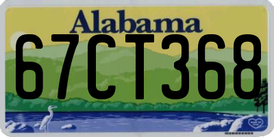 AL license plate 67CT368