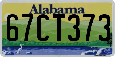AL license plate 67CT373
