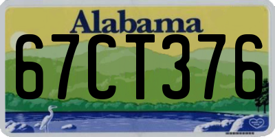 AL license plate 67CT376