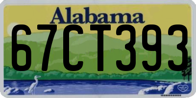 AL license plate 67CT393