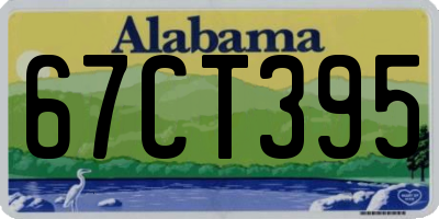 AL license plate 67CT395