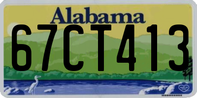 AL license plate 67CT413