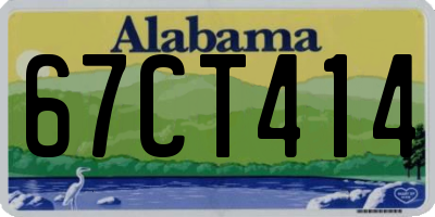 AL license plate 67CT414