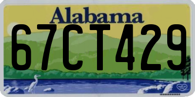 AL license plate 67CT429