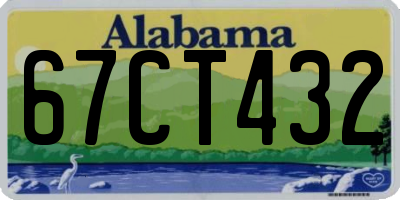 AL license plate 67CT432