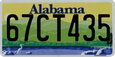 AL license plate 67CT435