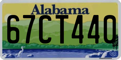 AL license plate 67CT440