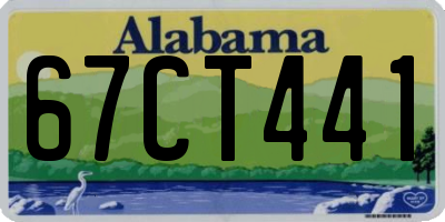 AL license plate 67CT441