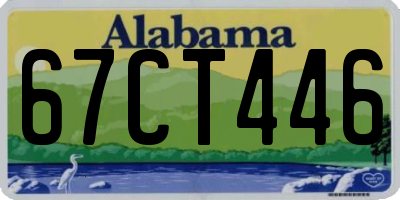 AL license plate 67CT446