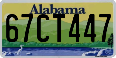 AL license plate 67CT447