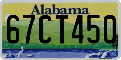 AL license plate 67CT450