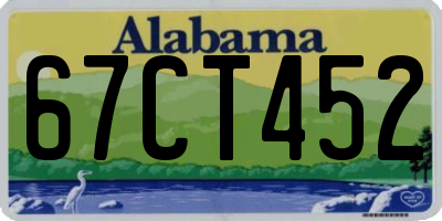 AL license plate 67CT452