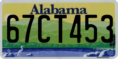 AL license plate 67CT453
