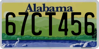 AL license plate 67CT456