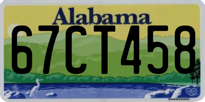AL license plate 67CT458
