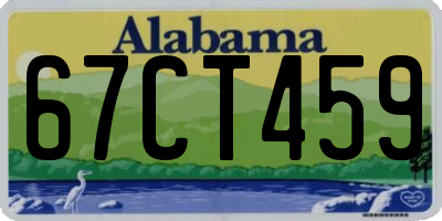 AL license plate 67CT459