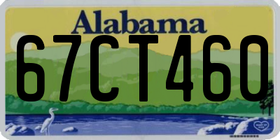 AL license plate 67CT460