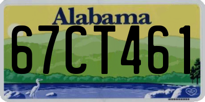 AL license plate 67CT461