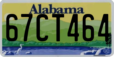 AL license plate 67CT464