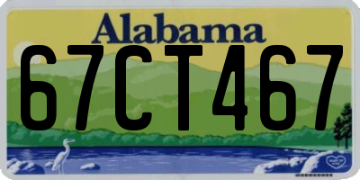 AL license plate 67CT467